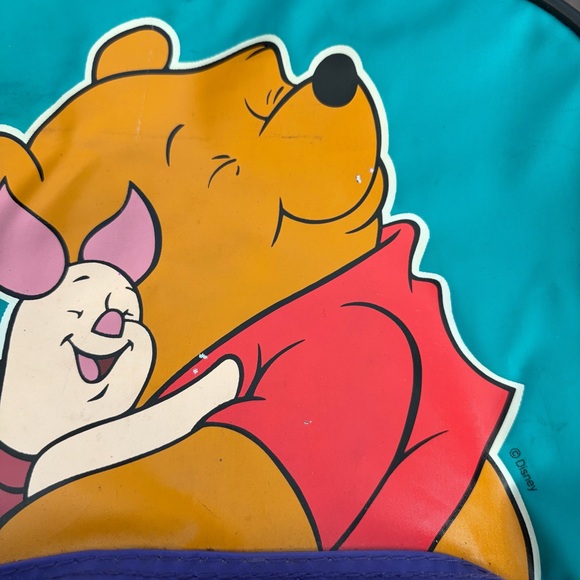 VINTAGE KIDS WINNIE THE POOH PIGLET BOOK BAG BACKPACK SMALL 12”X9” - Picture 4 of 9